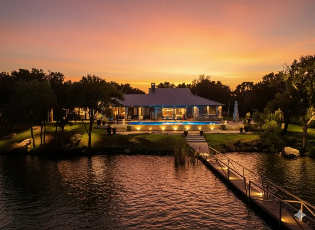 Outdoor lighting-lake view